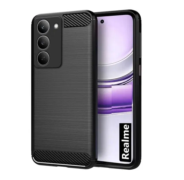 Silicon Back Cover For Realme 80X / 14X / P3X 5G, Black