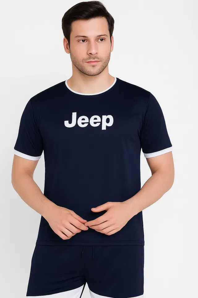 Printed Tracksuit for men, Blue (M)