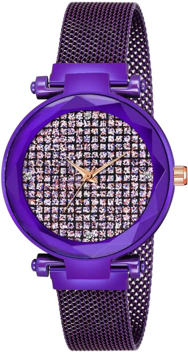 Metal Strap Analog Watch for Women & Girls (Multicolor)