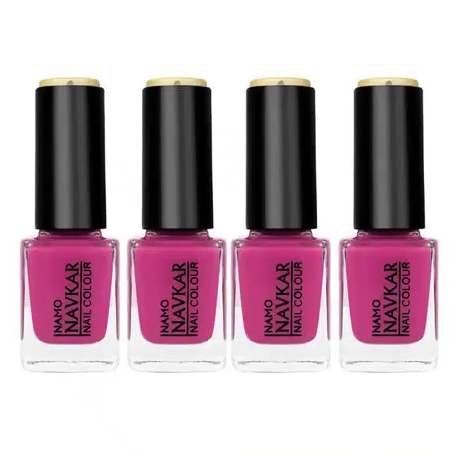 Nail Paint for Women, Pink, Pack of 4