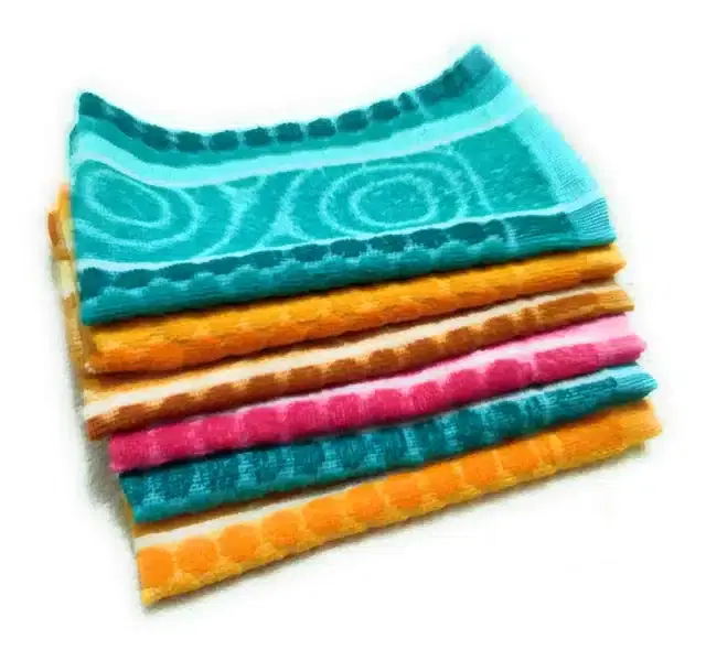 Cotton 300 GSM Face Towel , Pack of 6