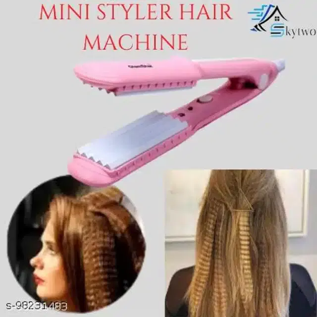 Plastic Hair Straightener, Pink, 100 W