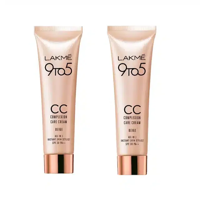 Lakme 9 to 5 CC Cream, Pack of 2, 9 g