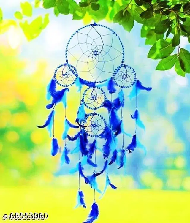 Feather Wall Hanging Dream Catcher, Multicolor