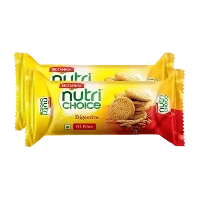 Britannia Nutrichoice Digestive Hi Fibre Biscuit 2X125 g (Set Of 2)