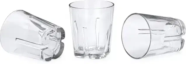 Liquor cum Cocktail Glasses, Transparent, 300 ml, Pack of 3