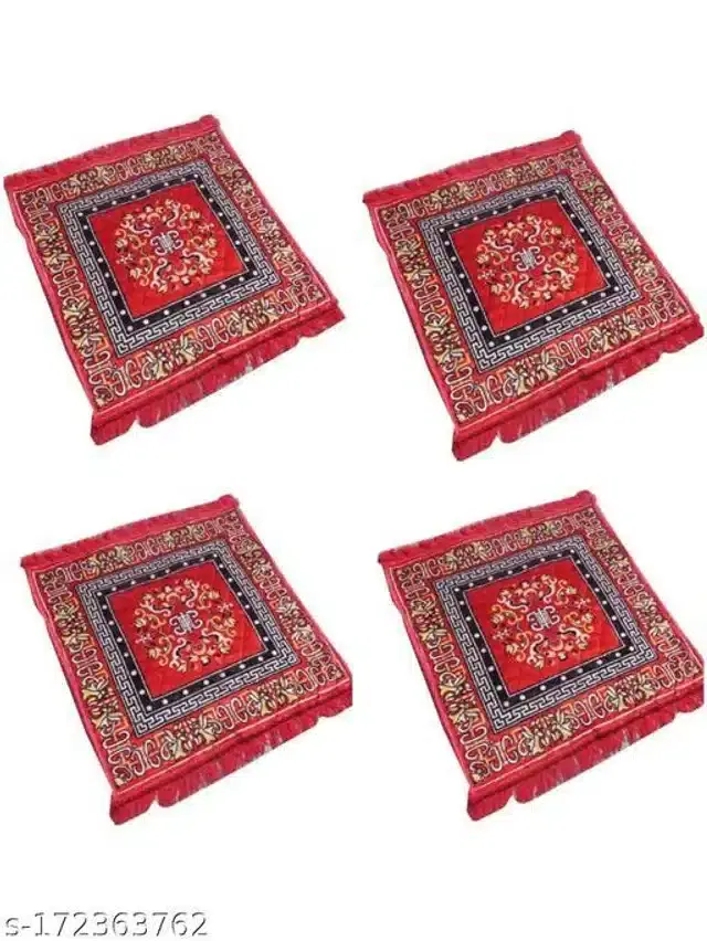Prayer Mats, Red, 19x19 inches, Pack of 4