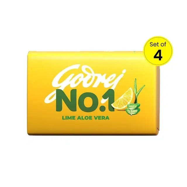 Godrej No 1 Lime & Aloevera Soap 4X45 g (Pack Of 4)