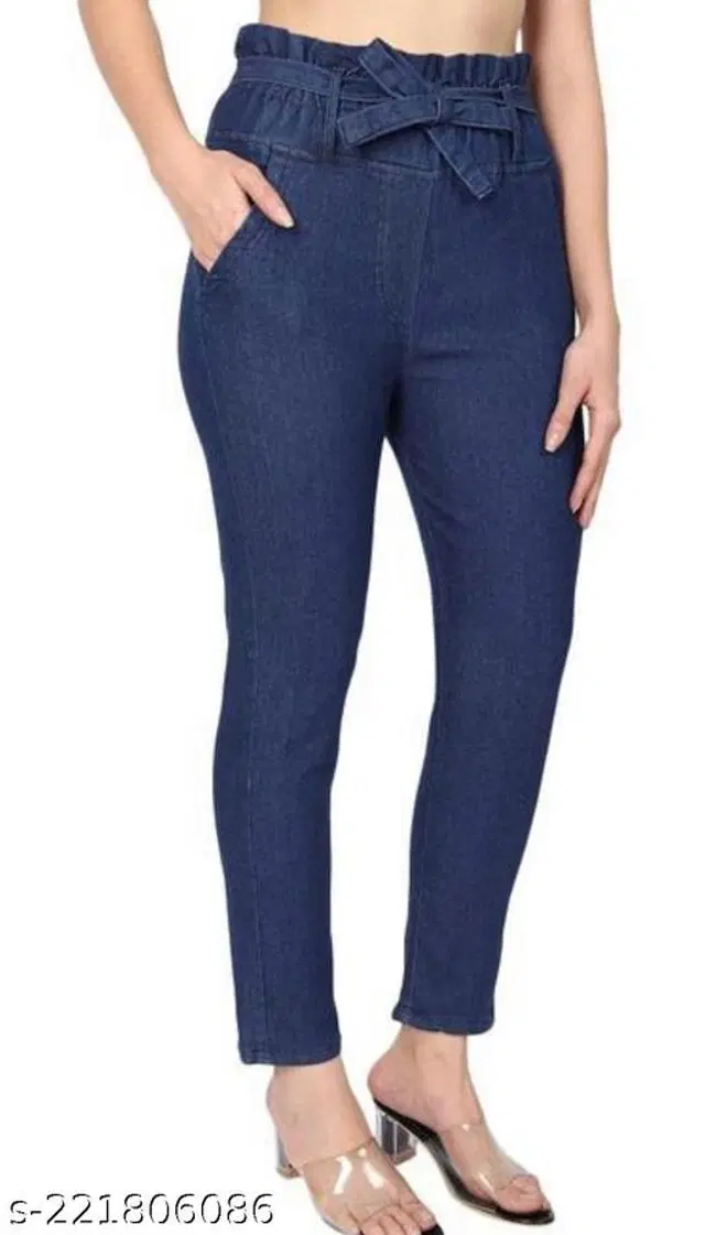 Denim Jeans for Women (Blue, 30)