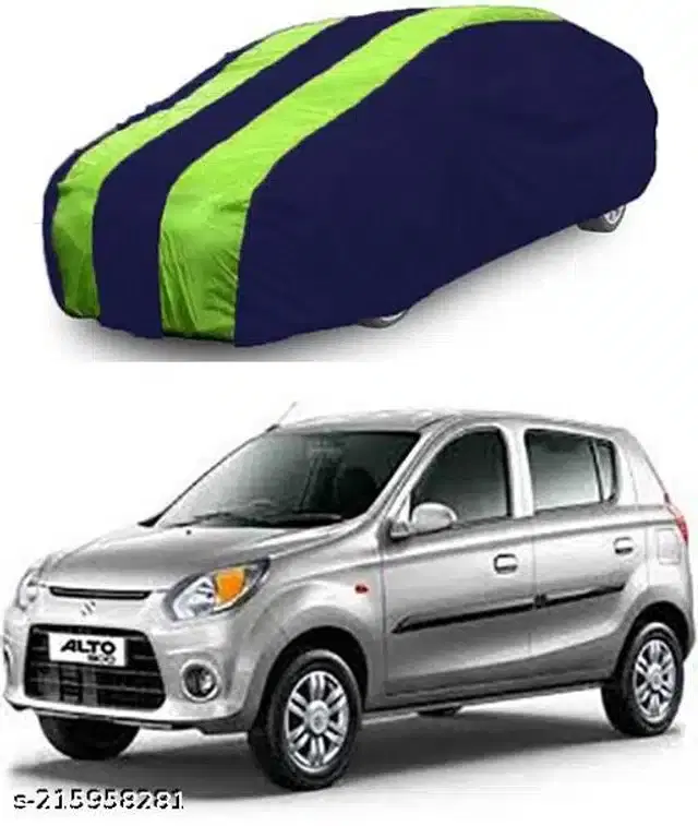 Taffeta Waterproof Car Cover for Maruti Suzuki Alto 800, Multicolor