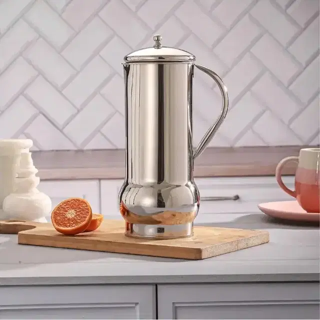 Attri Premium Stainless Steel Strong and Durable Water Belly Jug 1 Ltr