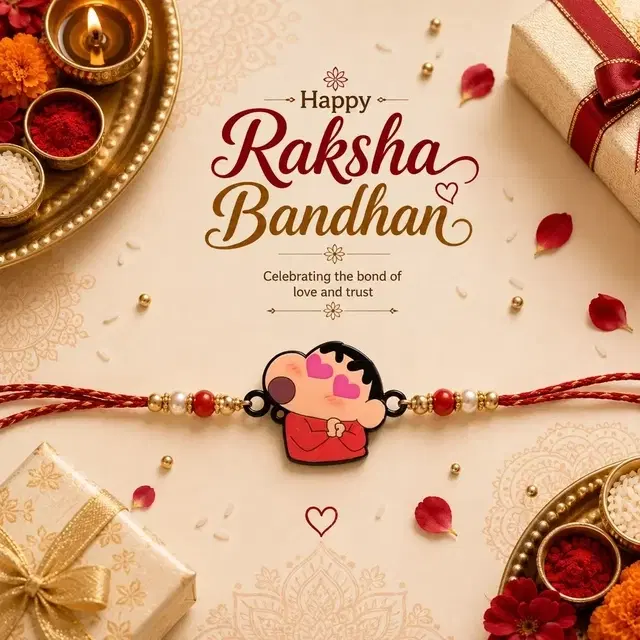 Shinchan Cartoon Rakhi for Brother