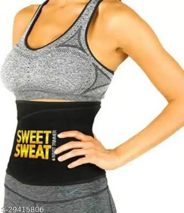 Sweat Belt for Unisex, Black, Free Size