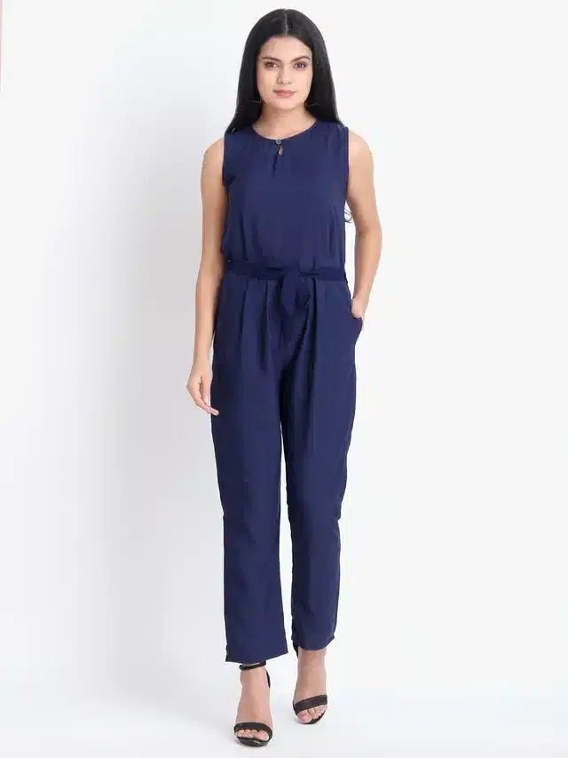 Women's Jumpsuit (Blue, XL) (OD-74)