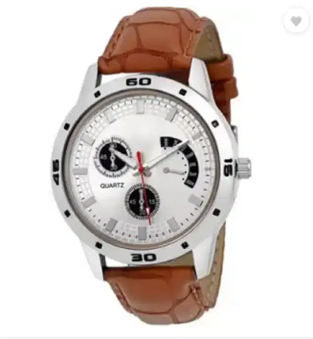 Analog Watch for Men (Silver)