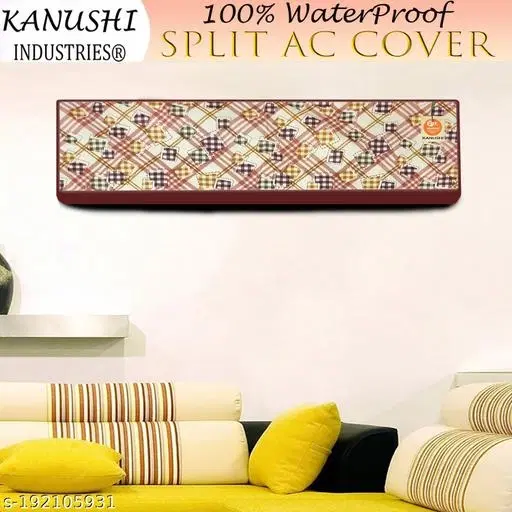 KANUSHI industries® 100% Waterproof Split AC Cover For Indoor Unit 1.5 to 2.0 Ton Capacity (AC-IN-W.F-NW-NEW-07)