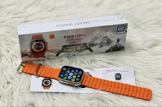 Silicone T800 Ultra Smartwatch, Orange