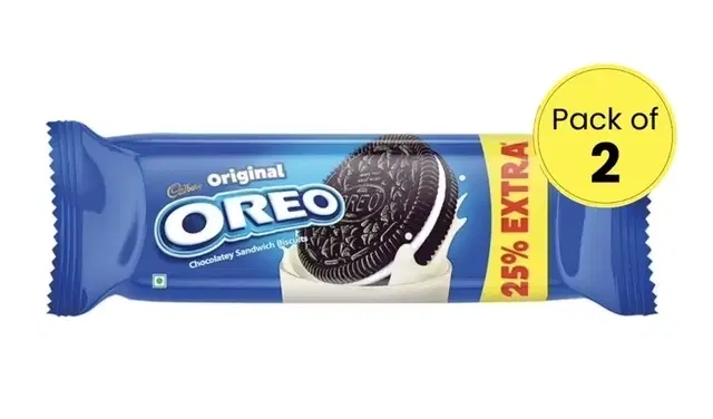 Cadbury Vanilla Flavour Cream Sandwich Biscuit 2X83.5 g (Pack Of 2)