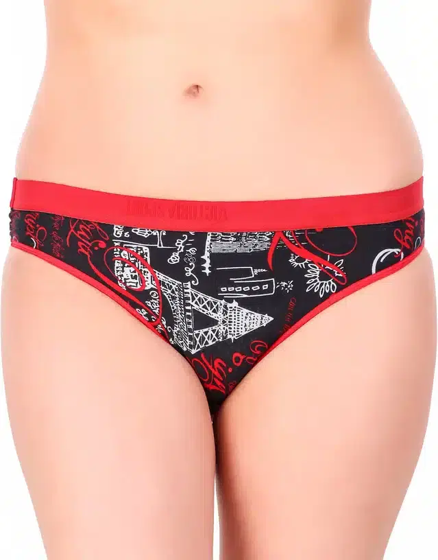 Cotton Blend Panty for Women (Multicolor, M)