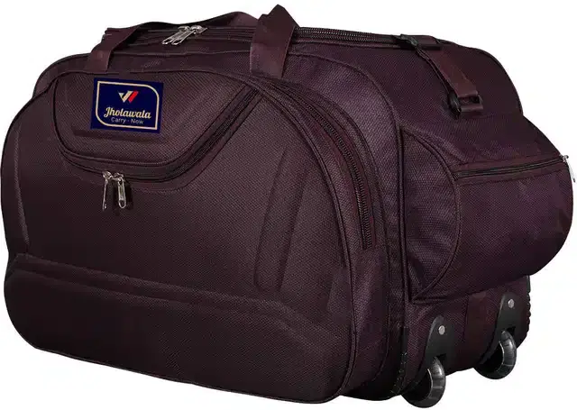 Polyester Traveling Luggage Bag with Wheels, Purple,61.9 L