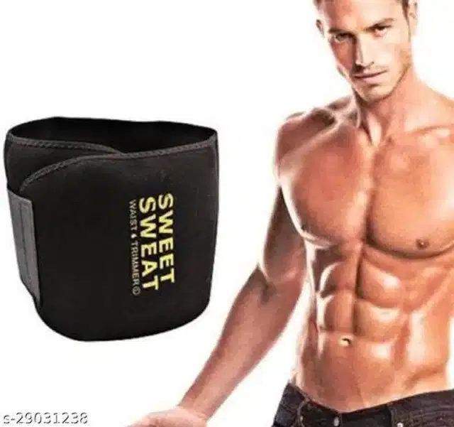 Sweat Belt for Unisex, Black, Free Size
