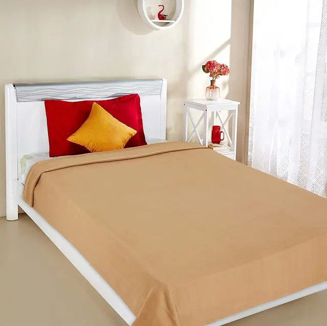 Fleece Blanket, Cream, 60x90 Inches