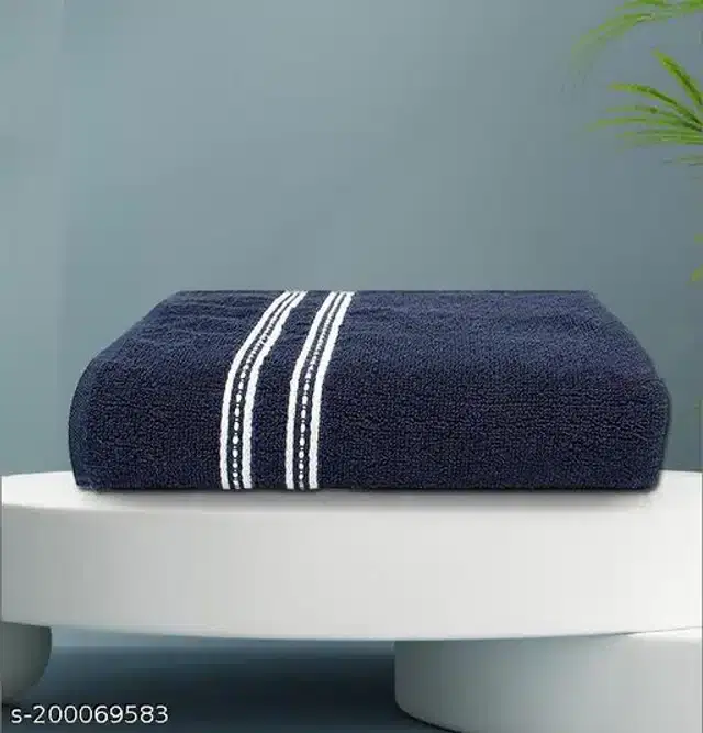 Cotton Bathing Towel, Navy Blue