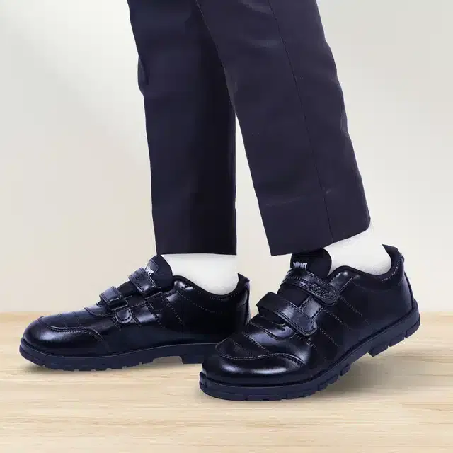 School Shoes for Boys (Black, 13-14 Years)