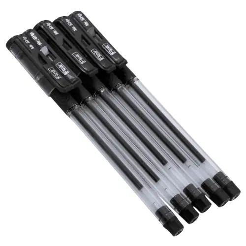 Mr Grip Ball Pen- Black, Set of 5