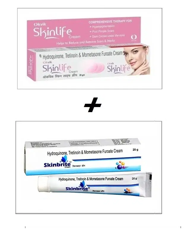 Combo of Skinlife & Skinbrite Face Creams, 20 g, Set of 2