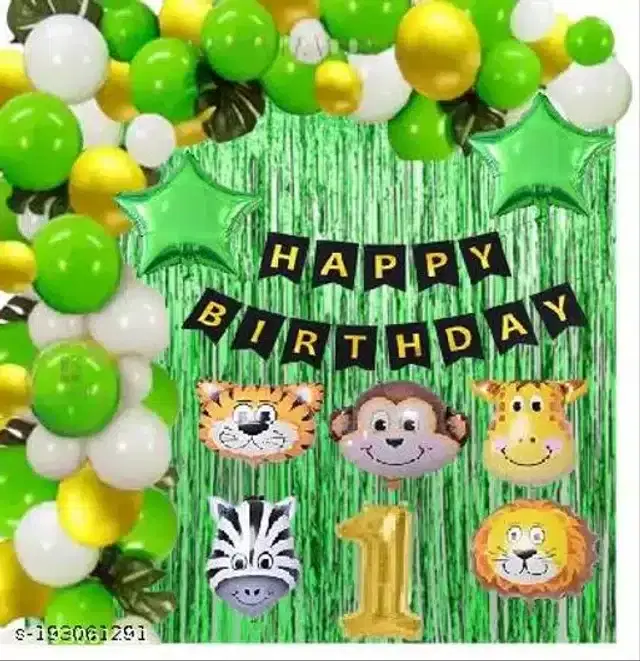Birthday Decoration Kit, Multicolor, Pack of 53