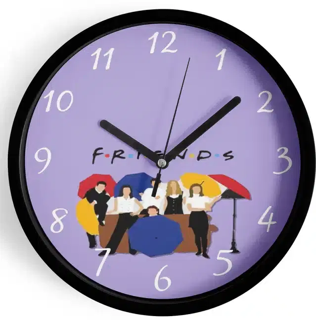 Analog Wall Clock for Home, Multicolor, 7 Inches