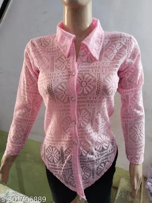 Daily Wear Top & Bottom Sets for Women (Pink, S)