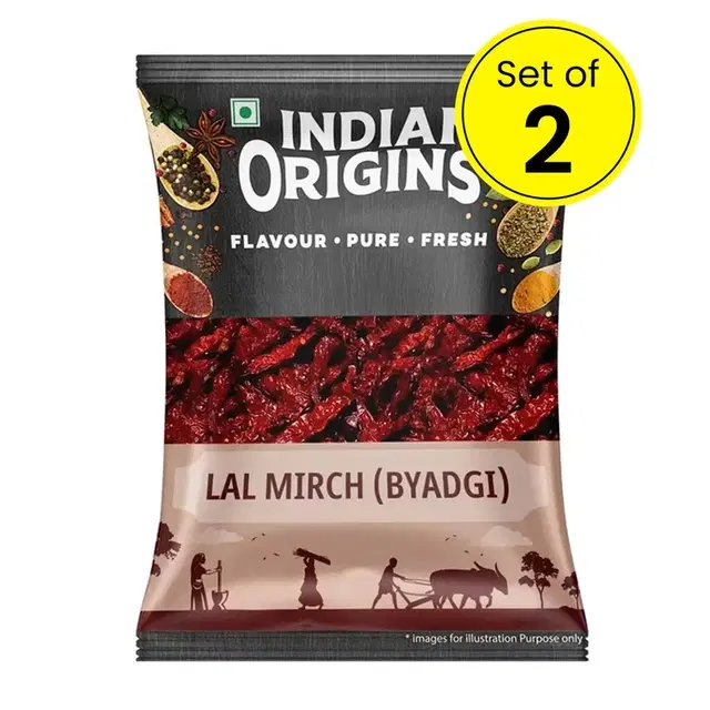 Indian Origins Lal Mirch (Byadgi) 2X50 g (Set of 2)