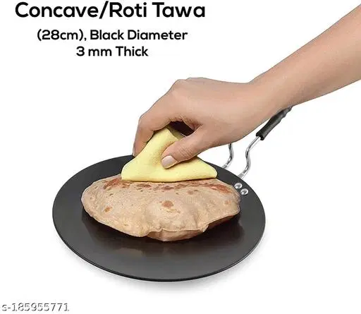 Cast Iron Tawa, Black