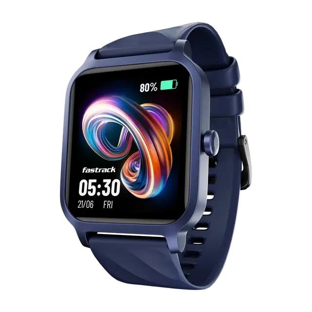 Fastrack Revoltt Fs1 Smartwatch (Blue Strap, Free Size)