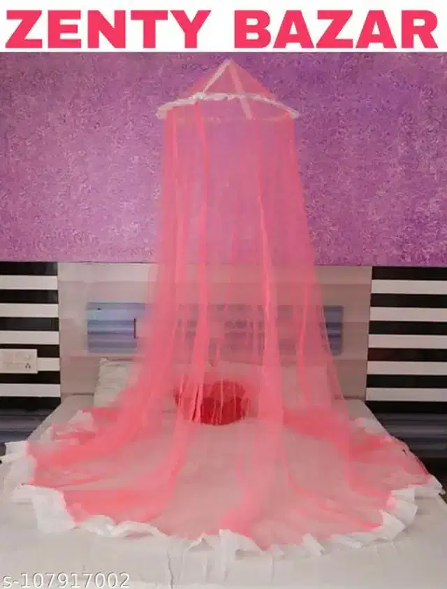 Mosquito Net for Home, Pink, 6.5x6.5 feet