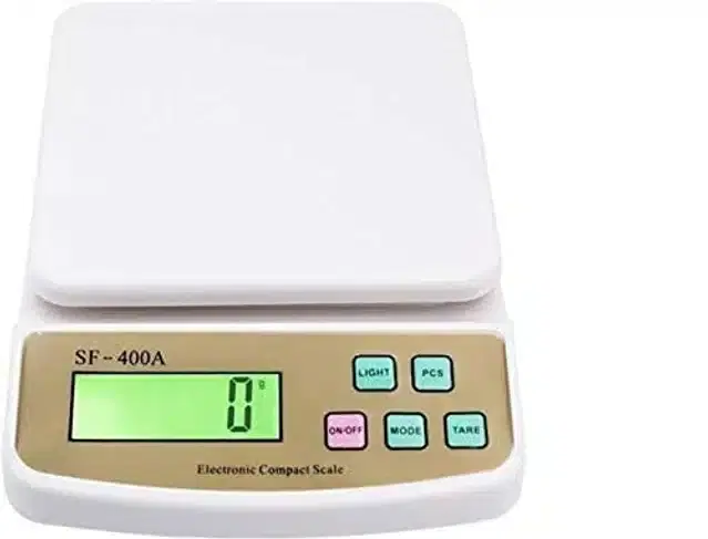 Digital Kitchen Weighing Scale, White