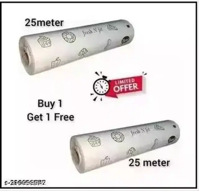 Food Wrap Butter Paper Foil, 25 m, Pack of 2