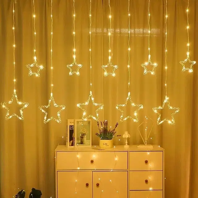 5+5 Smd Star 3 Meter Curtain Led Light, Warm White