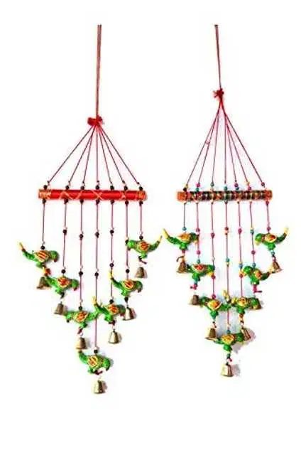 Colourful Windchimes For Home, Office Decoration, Pack Of 2, Multicolor, RS-025