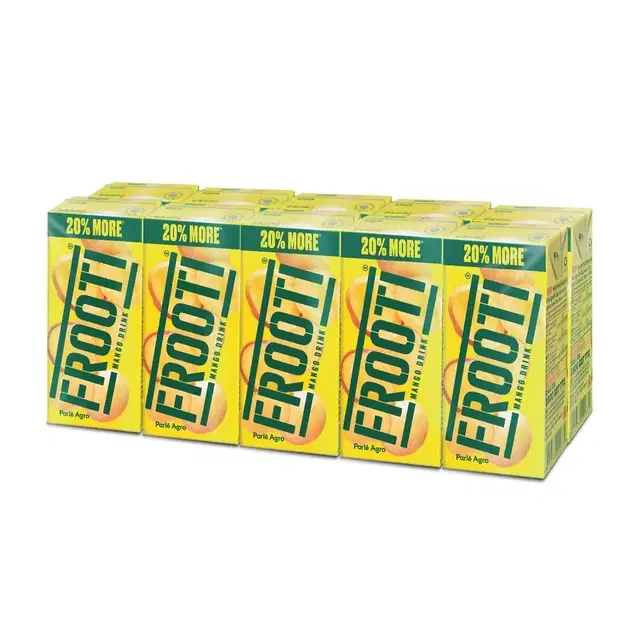 Frooti Mango Drink 150 ml (Pack Of 10)