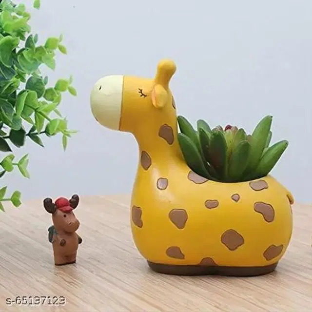 Ceramic Decorative Plant Holder for Home Decor, Multicolor