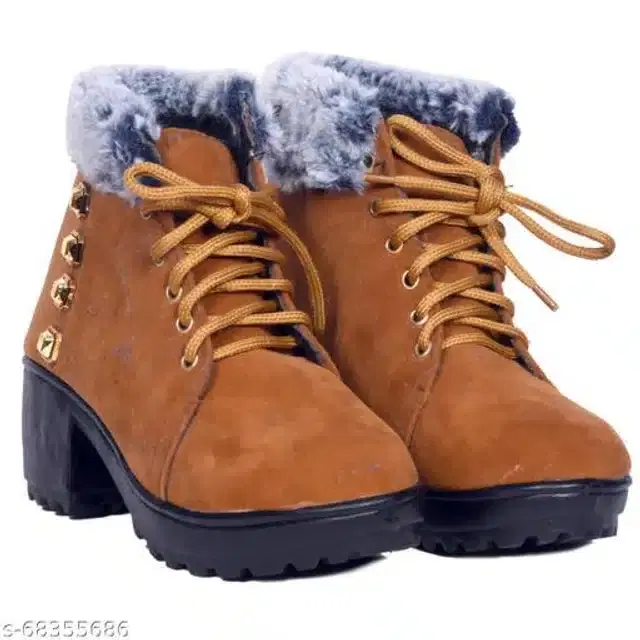 Boots for Women (Tan, 3)