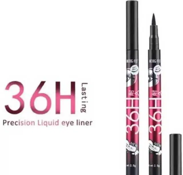 Longlasting Waterproof Eyeliner, Pack of 12, Black, AV-027