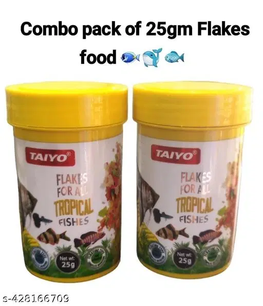 Taiyo Flakes for Tropical Fishes, 25 g, Pack of 2