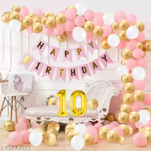 Birthday Decoration Kit, Multicolor, Pack of 35
