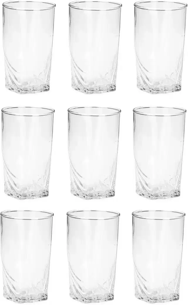 Liquor cum Cocktail Glasses, Transparent, 300 ml, Pack of 9