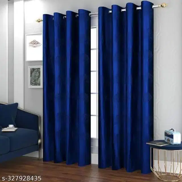 Polyester Curtain for Door, Multicolor, 5 Feet
