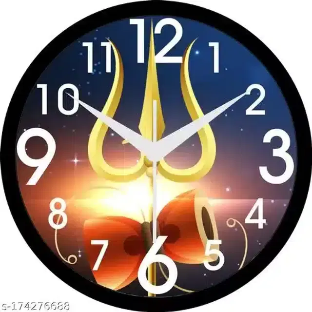 Wall Clock for Home, Multicolor, 10"